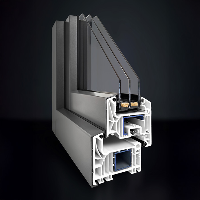 Kunststofffenster mit Alu-Deckschale