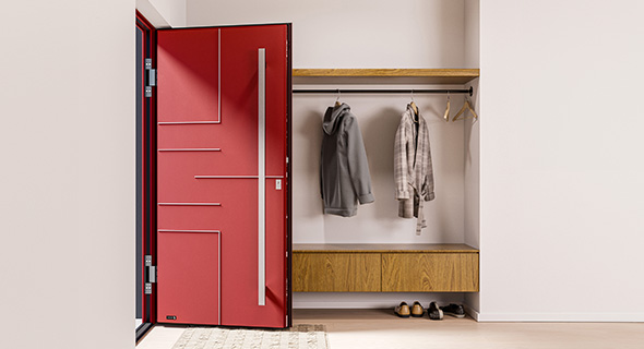 Mehrfamilienhaus Eingangsbereich mit Briefkastenanlage